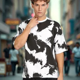 LAUREN ADAMS Men Printed Pure Cotton Pockets T-shirt-image-99
