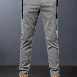 StyleCast Men Solid Straight Fit Mid-Rise Trousers-image-37