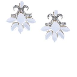 OPUS GEMS Artificial Stones Studded Floral Shaped Studs-image-77