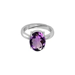 GenZcomplex Purple Brass Amethyst Finger Ring-image-87