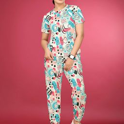 JK Creation Printed Round Neck T-Shirt With Jogger-picture-47