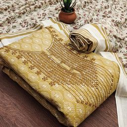 SAINOOR Printed Pure Cotton Unstitched Dress Material-image-70