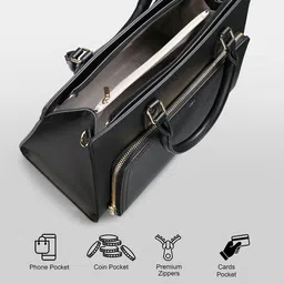 itti PU Oversized Structured Handheld Bag image 2