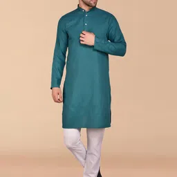 PRINTINDIA Mandarin Collar Pure Cotton Kurta with Trouser-picture-6
