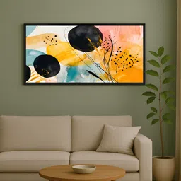 999Store Yellow & Black 1 Piece Canvas Other Wall Paintings-image-95