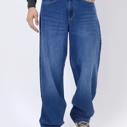 JADE BLUE Men Light Fade Stretchable Jeans-image-0