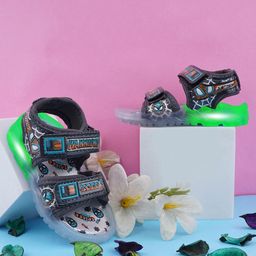 LMG Lifestyle Kids Dancing Led Light Carton Character Comfort Sports Sandals-43
