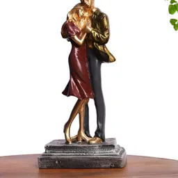 INTERNATIONAL GIFT Decorative Showpiece Maroon Resin Romantic Couple Figurine Showpiece-image-75