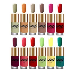 VOLO Set Of 12 Extra Shine Nail Polish-9.9ml Each-Combo-No-107 image 1