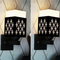 Gojeeva Brown Wood Square Wall Lamps-picture-26