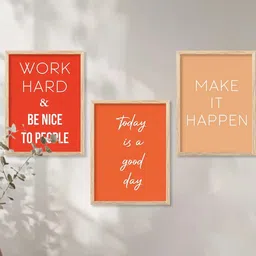 Motivational Wall Art With Frame Home Decor Wall Painting For Living Room Office Bedroom-image-62