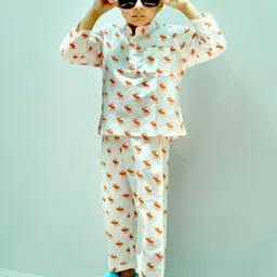 MYZUIE Unisex Kids Printed Night suit-picture-47