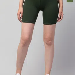 HIRRUX Women Pack of 2 Skinny Fit Low-Rise Sports Shorts-picture-50