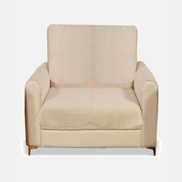 Fashion Throw Beige Velvet 4 Piece Sofa Cover With Arms-image-93