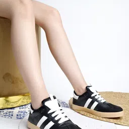 Shoetopia Women Black Casual Shoes-image-95