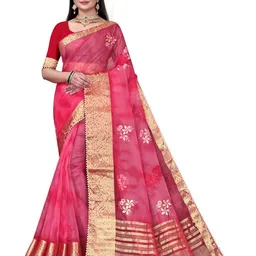 Pemal Designer Tie and Dye Organza Saree-picture-43