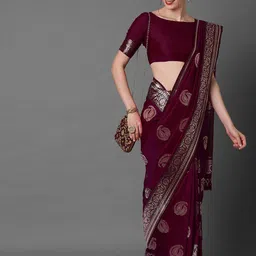 all about you Women Ethnic Motifs Zari Banarasi Saree-image-24