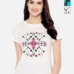 Tromko Women Pack of 3 Typography Printed Round Neck Cotton Regular Fit T-shirts-picture-20