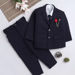 FOURFOLDS Boys 3 Piece Single-Breasted Suits-image-28