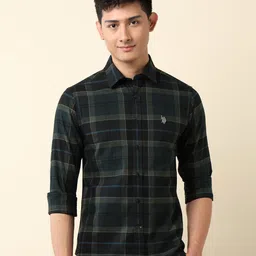 U.S. Polo Assn. Men Pure Cotton Tailored Fit Dobby Shirt-picture-45