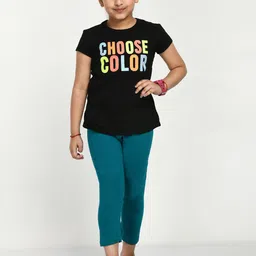 BAESD Girls Cotton Slim Fit Capris-image-93