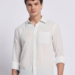 PANIT Standard Spread Collar Long Sleeves Linen Casual Shirt-image-69