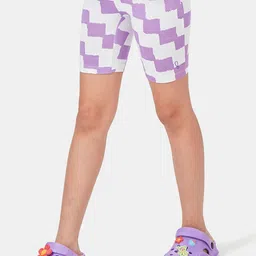 You Got Plan B Girl Checked Mid-Rise Slim Fit Regular Shorts-image-95