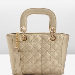 Carlton London Textured Handheld Swagger Bag-84
