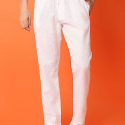 V-Mart Men Striped Mid Rise Track Pants-image-80