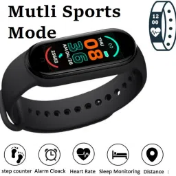 Jocoto m762-M4 PLUS MULTI FACES SLEP TRACKER SMART BAND BLACK(PACK OF 1)-24