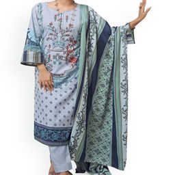 DRAVINAM Trends Floral Printed Zari Pure Cotton Unstitched Dress Material-image-69