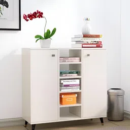 HEXA RED White Moisture & Termite Resistant Free Standing Book Shelf-26