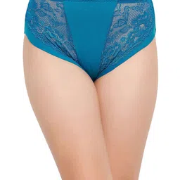 DressBerry Lace Mid Waist Hipster Brief PN3541P03-Teal-Blue-38