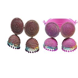 MEHAK CREATION Gold-Plated Alloy Jhumkas-image-44