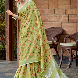 Astita Embellished Zari Embroidered Saree-image-10