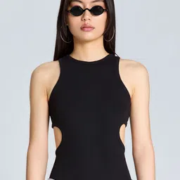 ZOMODA Round Neck Sleeveless Bodysuit-picture-25