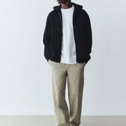 H&M Loose Fit Zip-Through Hoodie-image-91