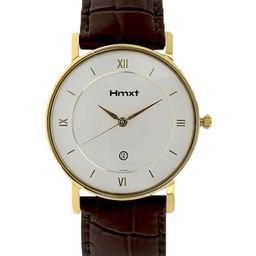 HMXT Men Dial & Leather Textured Straps Analogue Watch HMXT-36-29