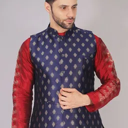 Valencia Fashion Embroidered Nehru Jacket-21
