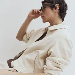 H&M Regular Fit Linen-Blend Jacket image 3