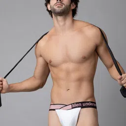 PUMP CLUB Mid-Rise Anti-Bacterial Basic Briefs ART232-White-M-50