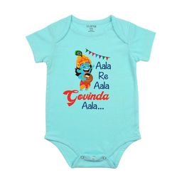 FFLIRTYGO Infants Janmashtami Printed Cotton Envelope Neck Bodysuit-image-30