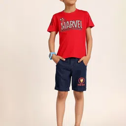 LITTLE NINJA Boys Printed T-shirt with Shorts-23