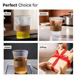 The Better Home Transparent Glass Core Set of Cups and Mugs image 4