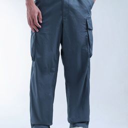 Flying Machine Men Relaxed Pleated Cargos Trousers-picture-17