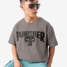 The Souled Store Men Graphic Printed Round Neck Cotton Oversized T-Shirt-image-81