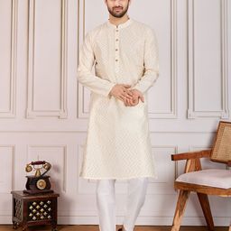 House of Pataudi Printed Pure Cotton Straight Kurta-picture-32