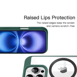 Luxury Kase Unisex Shockproof Transparent Clear Hard Back Cover Case with Soft Edge image 4