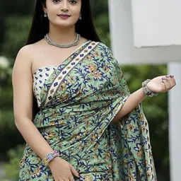 JAINICA Floral Pure Cotton Saree-picture-42