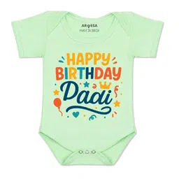 Arvesa Kids-Unisex Green Cotton Rompers-picture-44